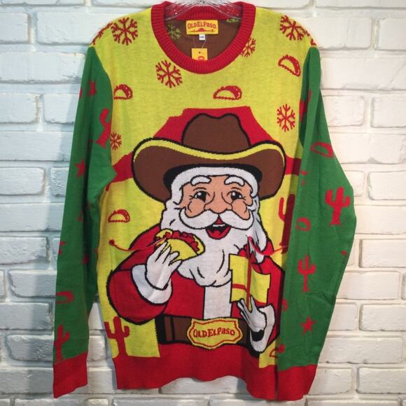 Ugly Christmas Sweater Other - NWT Ugly Christmas Sweater Old El Paso themed Mens L/XL